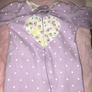 Purple Carter’s onesie